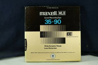 Maxell Xlii Ee 35 - 90 Reel To Reel Tape Standard Hub Plastic Reel Vgc