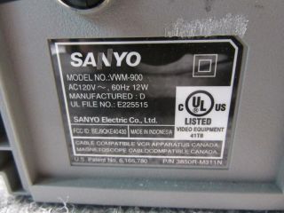 Sanyo VWM - 900 4 - Head Hi - Fi Video Cassette Recorder VHS Player 3