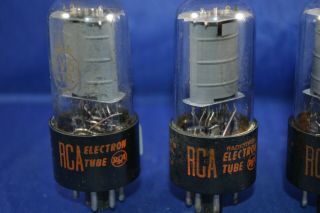 (1) Strong Testing Quad Of RCA 6V6 Audio Vacuum Tubes 2