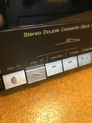 Vintage Technics RS - B24W Stereo Double Dual Cassette Deck PERFECT 2