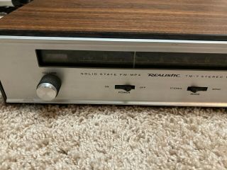 Vintage Realistic TM - 7 FM MPX Stereo Tuner SOLID STATE,  GREAT 2
