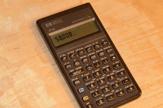 Hewlett Packard HP - 21S Stat/Math Calculator REPLACED Batteries,  CASE GREAT 2