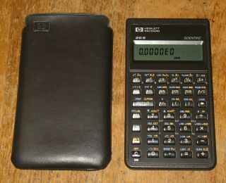 Hp 20s Programmable Scientific Calculator W/slip Case And Fresh Batteries