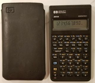 Hewlett Packard Hp - 20s Programable Scientific Calculator & Soft Case Work
