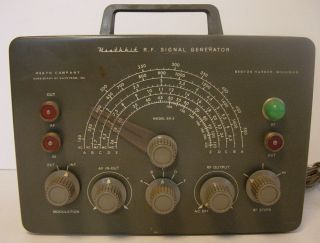 Heathkit Radio Frequency Signal Generator Model SG - 8 RF AC AF Modulation Vtg SG8 2