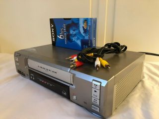 Sanyo VWM - 710 VCR 4 Head Hi - Fi Stereo VHS Player Video Recorder - 2