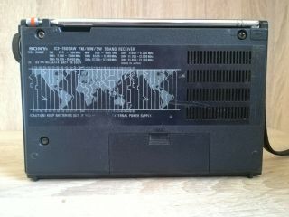 SONY ICF - 7600AW 9 Bands Receiver Radio,  or restoration 3