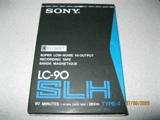 Sony Elcaset blank tape SLH LC - 90 Type I still NOS 2