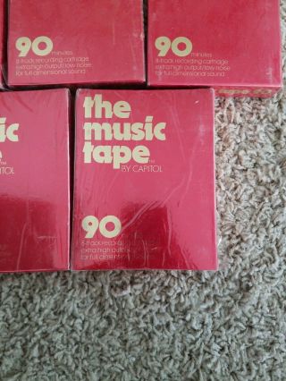 5x 8 - tracks The Music tape by Capitol 90 minutes high output low noise 2