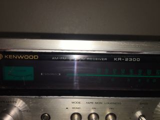 Kenwood KR - 2300 Solid State AM - FM Stereo Receiver Turn On Must 3