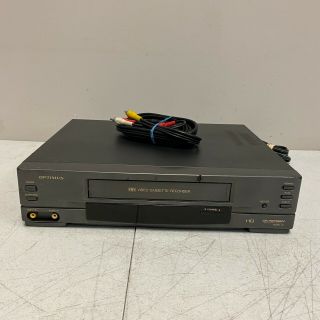 Optimus Vcr Player Model 94 16 - 532 4 - Head Cassette Recorder