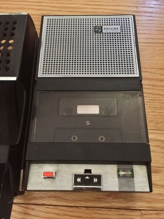 Vintage Philips EL 3302A 15P Portable Cassette Tape Recorder, 2