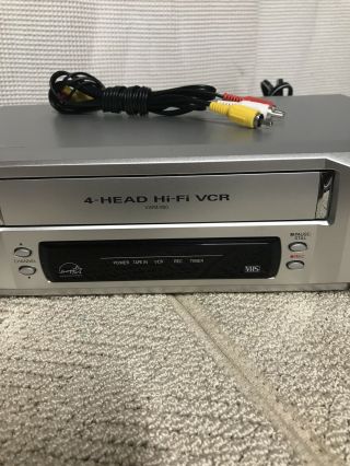 Sanyo VWM - 800 4 Head Hi - Fi Stereo VHS VCR Player - No Remote - GOOD 3