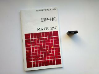 Math Pac Module For Hp 41c Hp 41cv Hp 41cx Calculator With Overlay