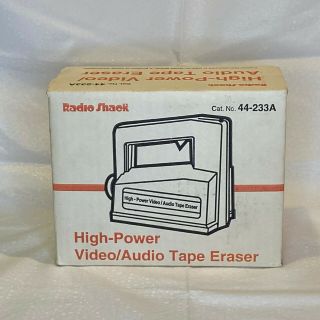 Nib Realistic High Power Bulk Tape Eraser 44 - 233a Video & Audio Radio Shack