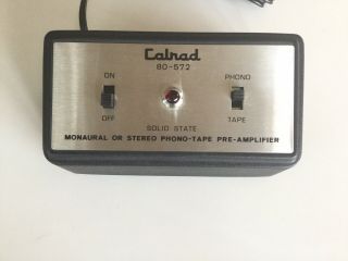 Calrad Solid State Monaural Or Stereo Phono - Tape Pre - Amplifier With Instructions