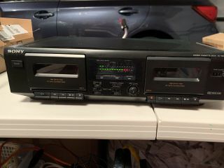 Sony Tc - We305 Stereo Dual Cassette Tape Recorder Player Deck Dolby