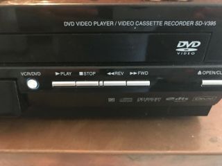 Toshiba VHS VCR Video Cassette Recorder DVD Player Combo No.  SD - V395 With Remote 3