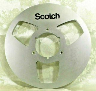 Scotch 10.  5 Inch Metal Take Up Reel - Fits Nab Hub - With 1/4 Inch Tape - No Box