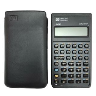 Hewlett Packard Hp - 20s Programable Scientific Calculator,  Soft Case Euc