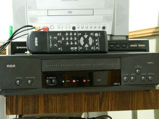 Rca Vr519 Vcr Video Cassette Recorder Vhs Player W/ Remote See Video