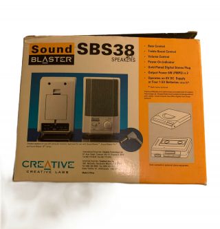 Creative Labs Vintage Sound Blaster Sbs38 Speakers