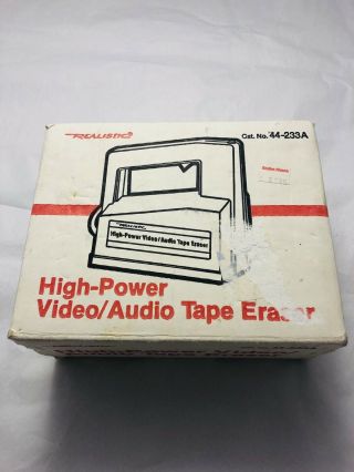 Realistic 44 - 233a High Power Video/audio Tape Eraser