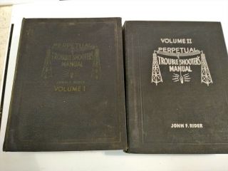 Vintage Radio Electronic Service Manuals and schematics John Rider vol 1 and 2 2