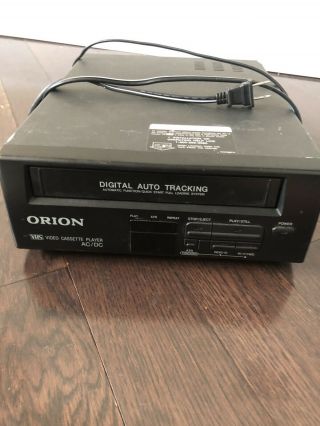 Orion Vhs Vcr Tape Recording Player No Remote.