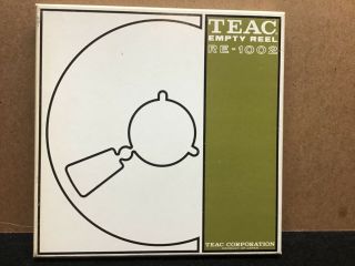Teac Re - 1002 10.  5 " Empty Metal Reel Tape Box Says Empty Reel Reel Is Full