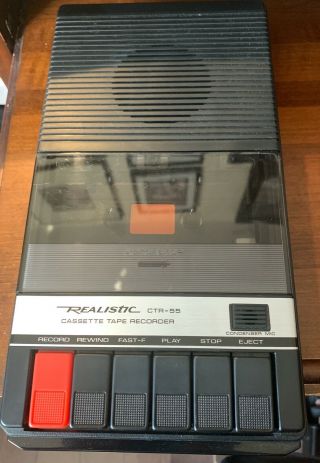 Realistic Cassette Tape Recorder Ctr - 55 Box