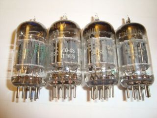 A Quad Of Heavy Duty Military 5814a Tubes,  G.  E.  High Ratings