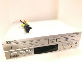 Panasonic Dvd Player Vcr Combo Vhs Video Cassette Recorder Pv - D4762 W/av