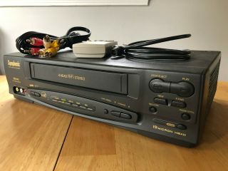Symphonic SL260A 4 Head HI - FI VHS Player VCR with Remote - 2