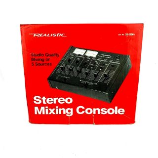 Realistic Stereo Mixing Console 32 - 1200c 5 Chanel Nib