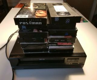 Magnavox Vcr Vhs Player Video Cassette Recorder Vr9720at01 Plus Vhs Tapes