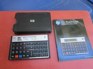 Hewlett Packard Hp 12c Financial Platinum Calculator (with Case) -