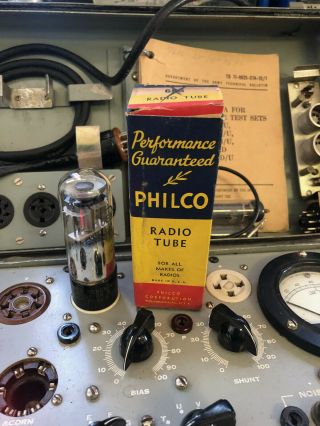 1 NOS Philco Sylvania 6E5 6U5 Tuning Eye Vacuum tube Guaranteed 2