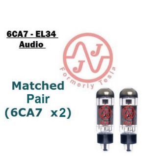 6ca7 (el34) Jj / Tesla Audio Output Tubes - Verified Matched Pair (2x)