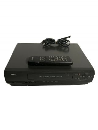 Rca Vr501b 4 - Head Vcr Video Cassette Recorder Vhs Player W/ Remote