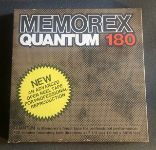 Memorex Quantum 180 Metal Reel Tape 10.  5 Vintage Audio /