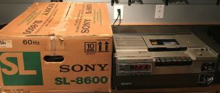 Vintage Sony Sl - 8600 Betamax X2 Recorder Repair Needs Belt