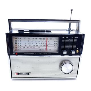Vintage 70s Craftsman Radio 331 Solid State Multi Band Ac Dc Sw Portable