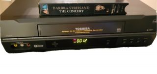 Toshiba Vcr W - 522 4 - Head Hi - Fi Stereo Vhs Player Recorder No Remote