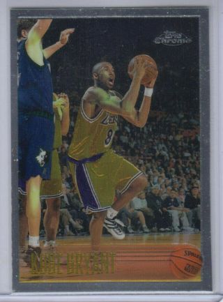 1996 Topps Chrome 138 Kobe Bryant Rookie Card Rc Lakers Legend Hof Stunning