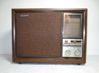 Vintage - Sony Icf - 9660w - 3 Band Tabletop Radio Am/fm/wb - Vgc - Well