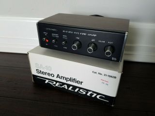 Realistic Sa - 10 Solid State Stereo Amplifier 31 - 1982b W/box