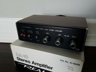 REALISTIC SA - 10 Solid State STEREO AMPLIFIER 31 - 1982B w/Box 2