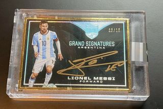 2018 Panini Eminence Soccer Lionel Messi On Card Auto /10 Immaculate,  Impeccable