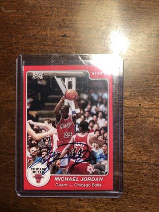 1984 - 85 Star Basketball Michael Jordan Rookie Rc Auto 101